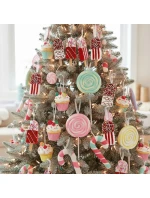 ZMRZLINOVÁ DEKORACE ZÁVĚSNÁ CETKA 3KS BÍLÁ