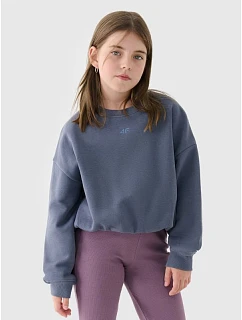 Dívčí mikina bez kapuce 4F 4FJRSS24TSWSF1331-32S