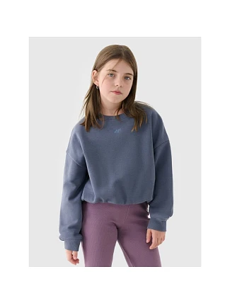 Dívčí mikina bez kapuce 4F 4FJRSS24TSWSF1331-32S