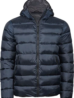 Tee Jays TJ 9646 Lehká pánská prošívaná bunda s kapucí 18.9646 navy