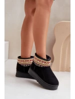 Dámské Sněhule S Vzorem Na Platformě Černé Avatharia