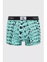 Pánské boxerky 000NB3403A AC5 tyrkys-černo-bílé - Calvin Klein Pánské boxerky 000NB3403A AC5 tyrkys-černo-bílé - Calvin Klein