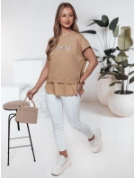 Dámské tričko DREAMY camel FashionStreet RY2522