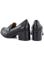 Černá dámská obuv na podpatku M.Daszyński MR2201D-3A