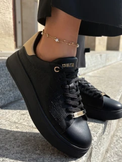 Dámské Sneakersy Z Eko Kůže Big Star RR274257 Černé