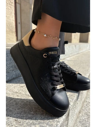 Dámské Sneakersy Z Eko Kůže Big Star RR274257 Černé