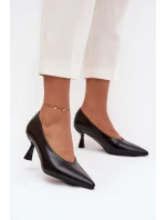 Lakované lodičky na jehle Černé Gavrielle