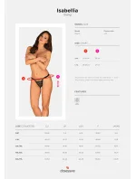 Elegantní tanga Isabellia thong - Obsessive Elegantní tanga Isabellia thong - Obsessive