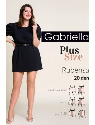 RUBENSA 6-SHORT punčocháče XXL