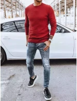 Pánský klasický vínový svetr FashionStreet WX1933