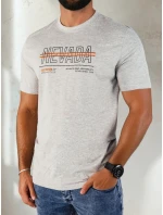 FashionStreet šedé pánské tričko s potiskem RX5436