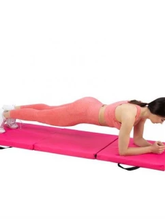 Gymnastická skládací matrace růžová 1800x600x500mm HMS MGS02