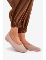 Semišové Dámské Baletky Big Star RR274081 Růžové