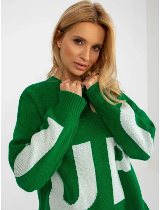 Dámský svetr LC SW 8050 .95P zelená - FPrice