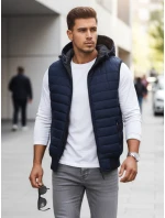 Pánská tmavě modrá vesta FashionStreet TX4236