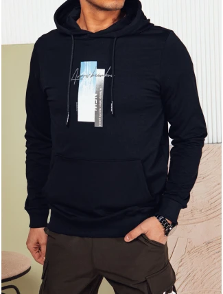 FashionStreet pánská tmavě modrá mikina s kapucí BX5727