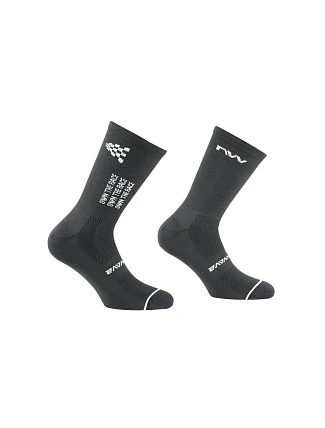 Cyklistické ponožky NORTHWAVE Own The Race Sock, černé Cyklistické ponožky NORTHWAVE Own The Race Sock, černé