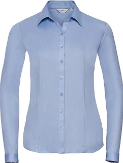 Russell Athletic 962F Halenka s dlouhým rukávem, vzor rybí kost 11.962F light blue