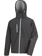 Result R 230M Pánská 3-vrstvá softshellová bunda s kapucí 30.230M black/grey