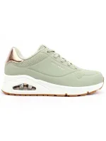 Dámské sportovní boty 155196-SAGE Olivová se zlatou - Skechers