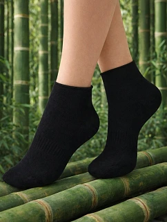 Hladké ponožky 6-11 let bambusové