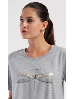 Dámské domácí šaty s krátkým rukávem Vážka Dámské domácí šaty s krátkým rukávem Vážka