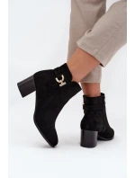 Boty na podpatku model 216813 Step in style Boty na podpatku model 216813 Step in style