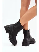 Zateplené dámské pracovní boty Big Star OO274140 černé