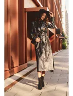 Černé Abnous semišové kotníkové boty s robustními podpatky