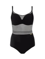 Dámské jednodílné plavky Self S 964 V2MO8 Monte Carlo 8 černé - Self