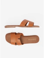 Pěkné Karmelowy dámské  nazouváky bez podpatku