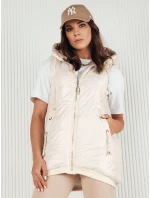 Dámská prošívaná vesta COLINE bílá FashionStreet TY4114