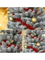 DEKORATIVNÍ PLASTOVÉ CETKY BEZPEČNÉ 46KS ZLATÁ SLÍDA