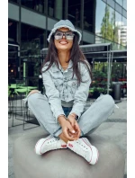 Dámské vysoké textilní tenisky na platformě Big Star LL274185 Bílá Dámské vysoké textilní tenisky na platformě Big Star LL274185 Bílá