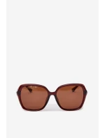 Dámské sluneční brýle se Swarovski krystaly Hnědé