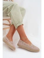 Dámské espadrilky na platformě béžové Naloenma Dámské espadrilky na platformě béžové Naloenma