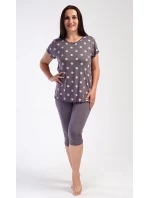 Dámské pyžamo kapri Puntík Dámské pyžamo kapri Puntík