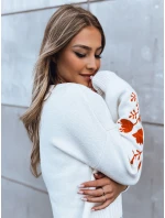 Dámský svetr LYRA white FashionStreet MY2214 Dámský svetr LYRA white FashionStreet MY2214