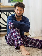 Pyžamo Key MNS 410 B26 dlouhé rukávy 3XL–4XL Pyžamo Key MNS 410 B26 dlouhé rukávy 3XL–4XL