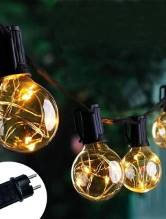 PARTY LIGHT VENKOVNÍ GIRLANDA 20 100LED ŽÁROVEK 5,8M 230V