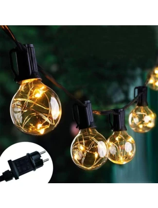 PARTY LIGHT VENKOVNÍ GIRLANDA 20 100LED ŽÁROVEK 5,8M 230V