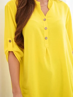 Halenka s delším zadním dílem tmavě žlutá