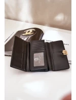 Eko Kožená Hladká Dámská Peněženka Černá Erolia Eko Kožená Hladká Dámská Peněženka Černá Erolia