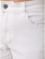Dámské džínové kalhoty mom fit s vysokým pasem bílé FashionStreet UY2906