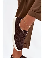 Sneakersy z veluru Vinceza 95400 Čokoládové
