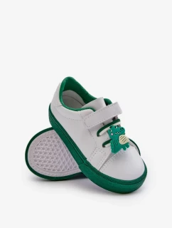 Dětské tenisky Tenisky se špendlíkem, bílá a zelená Pennyn