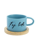 FUJ, LIDI - modrý hrníček makronka 200 ml