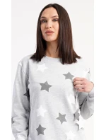 Dámské domácí šaty s dlouhým rukávem Hvězdy