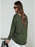 LOOSEFEMME dámská oversize halenka s přívěskem zelená FashionStreet RY2707