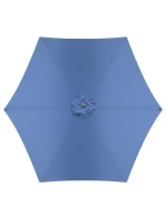 ZAHRADNÍ SLUNEČNÍK 300 CM SKLÁDACÍ TMAVĚ MODRÝ